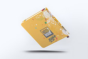 Square Notebook Mock-Up, an Advertising Mockup by DesignRushMarket (Thumbnail 7 of 7)