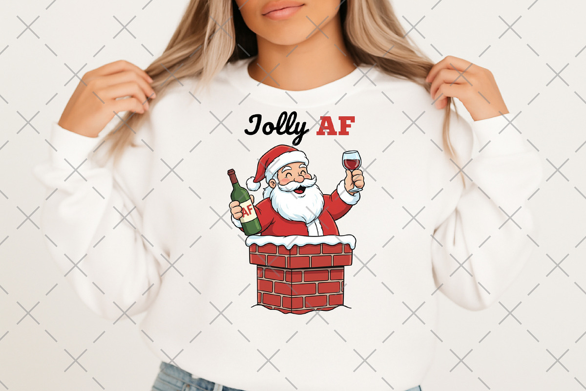 Jolly AF Santa Claus, an Illustration by Craft Nest (Photo 6 of 6)