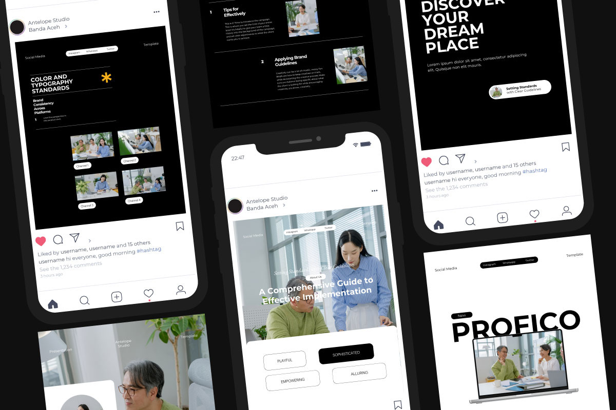 Profico / Social Media KIT, a Social Media Template by Antelope Studio (Photo 4 of 8)