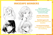 Procreate Easy Manga Lineart, a Brush Add-On by nikiartcorner (Thumbnail 3 of 10)