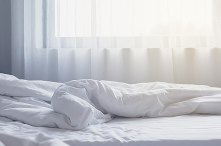 White themed bed sheets featuring bed, linen, and mattress, a Health & Medical Photo by Nednapa