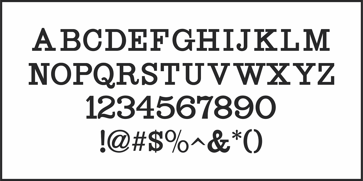 Slabserif Wood JNL, a Slab Serif Font by Jeff Levine Fonts (Photo 3 of 5)