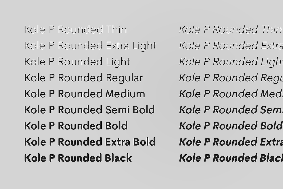 Kole P Rounded, a Sans Serif Font by NicolassFonts (Photo 3 of 5)