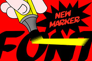 SPREAD CLUB | MARKER MODERN FONT!!, a Sans Serif Font by Fateh.Lab (Thumbnail 2 of 8)