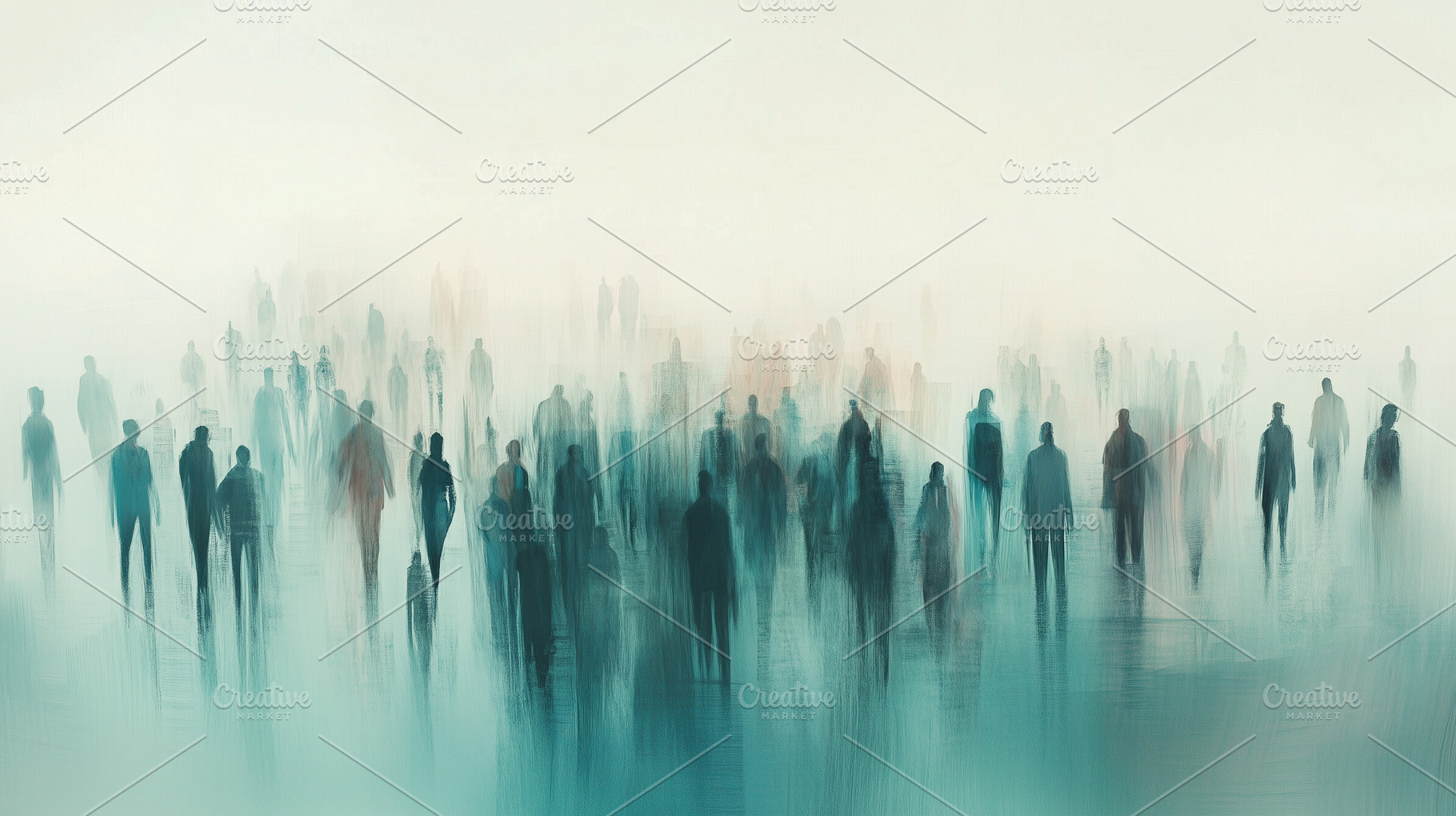 Crowd of abstract silhouettes, a Person Photo by MistyDay