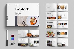 Cookbook Template Landscape, a Brochure Template by E-Type