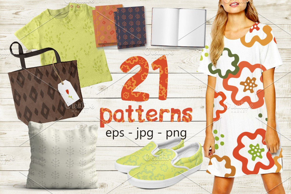 21 seamless pattern, a Pattern Graphic by Svetlana Loseva (Photo 1 of 3)