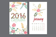Fresh Flower Calendar for 2016., a Decorative Illustration by Feday (Thumbnail 2 of 4)