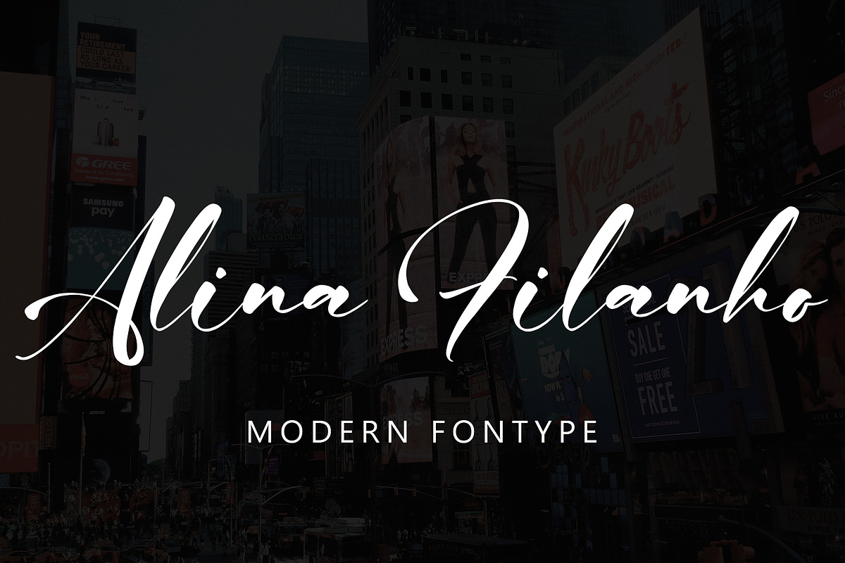 Alina Filanho, a Handwritten Font by HaKi Studio (Photo 1 of 5)