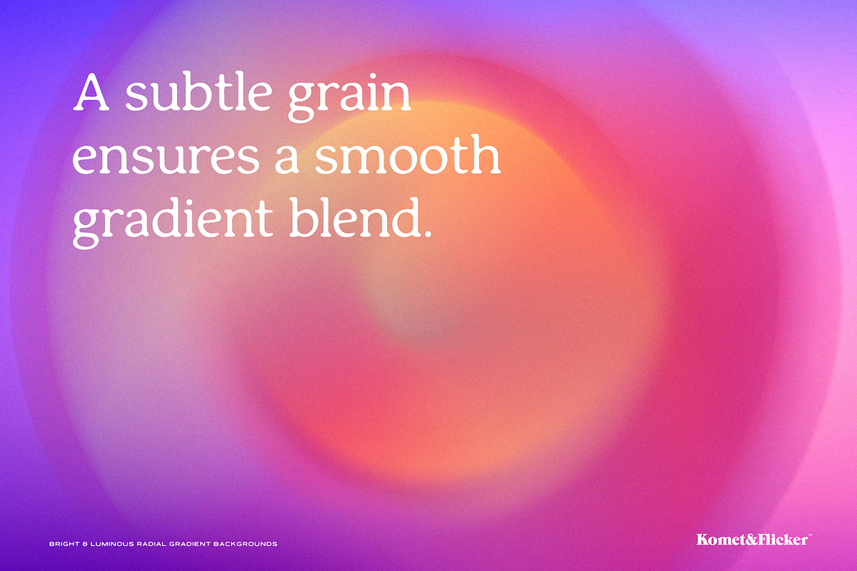 Bright & Luminous Radial Gradients, a Background Graphic by Komet & Flicker (Photo 6 of 14)