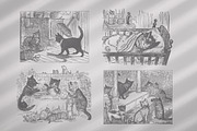 Cats Vector Set, an Illustration by Retro Machine (Thumbnail 20 of 21)