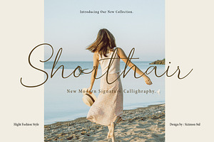 Shorthair Modern Script Font