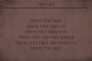 Pirate Modern Label Typeface