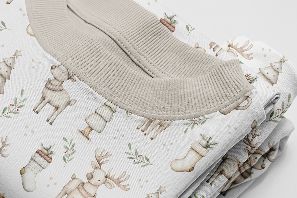 Christmas Reindeer seamless pattern, a Pattern Graphic by Kreeya Art Shop (Photo 4 of 15)