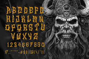 NORDIKS Metal Horror Blackletter