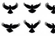 Flying Bird Silhouette Bundle, an Illustration by Designs_River (Thumbnail 7 of 10)