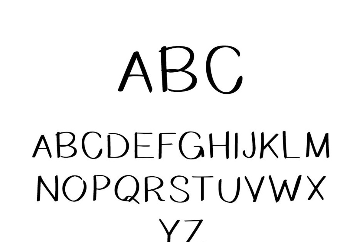 Hey Bas + Hey Bas Uncrossed 2 fonts preview 2