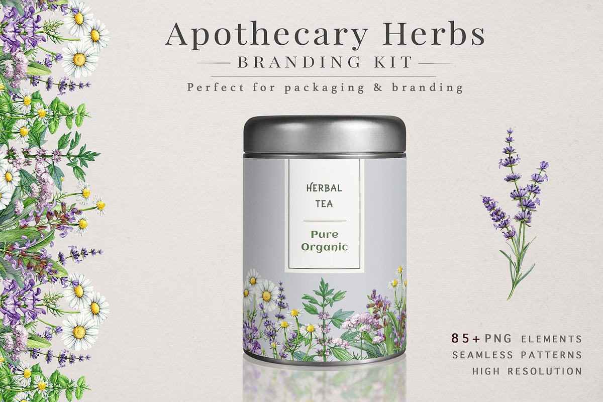 Herbal Apothecary Brand Kit, a Healthcare Illustration by AnitaPol (Photo 9 of 18)