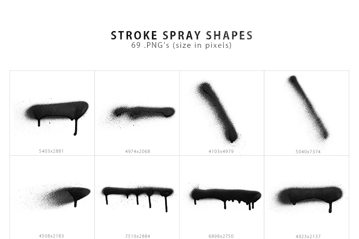 Spray Shapes & Textures, a Texture Graphic by ArtistMef (Photo 3 of 8)