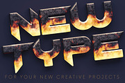 Metal & Fire - 3D Lettering, a Graphic by MIIM (Thumbnail 5 of 8)