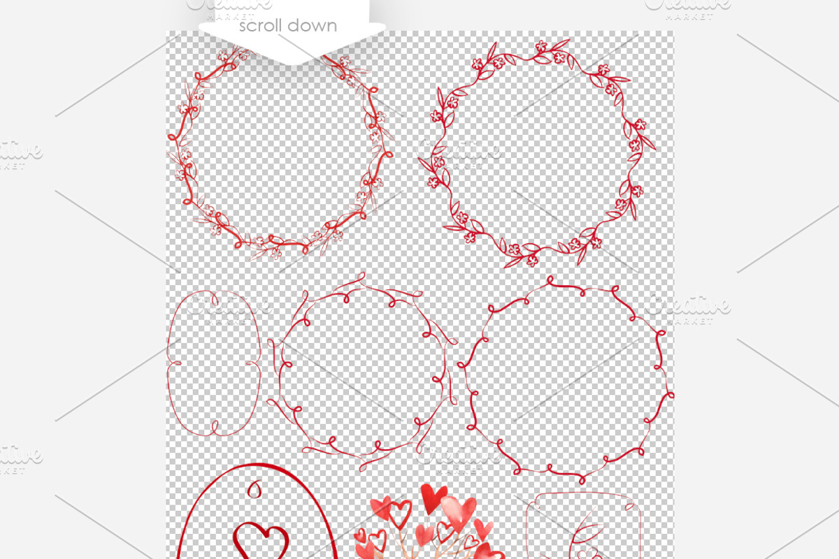 Valentines Day Bundle, a Decorative Illustration by Marina Grau (Photo 4 of 5)