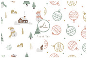 Cute winter christmas pattern, a Pattern Graphic by lindoet23 (Thumbnail 1 of 3)