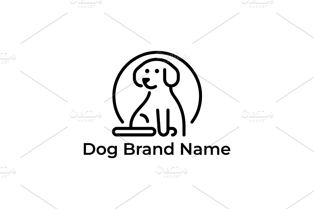 Dog sitting service vector logo, a Branding & Logo Template by Vectorium Studio (Photo 1 of 2)