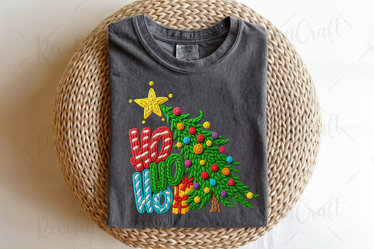 Yarn Crochet HoHoHo Christmas Tree P, an Illustration by OK Design (Photo 2 of 4)