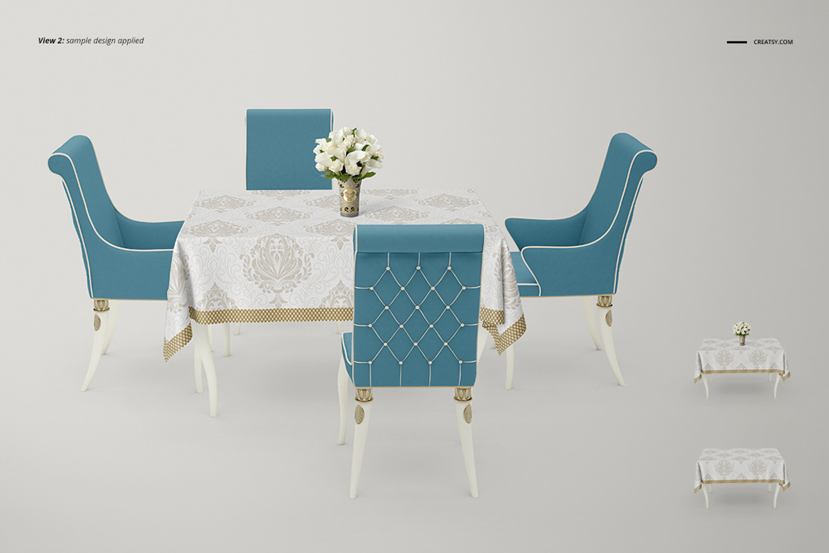 Tablecloth Mockup Set 2, a Product Mockup by creatsy5 (Photo 5 of 9)