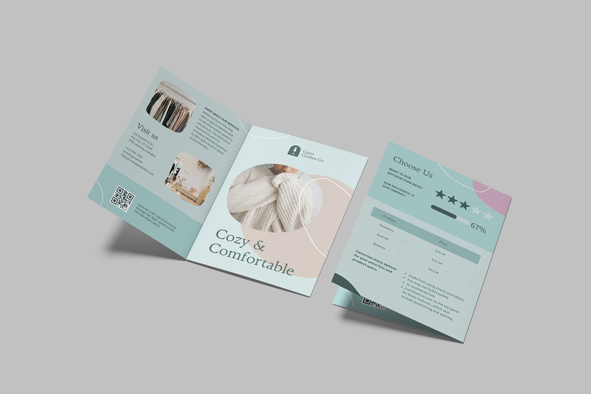 A5 Bifold Brochure Mockup, an Advertising Mockup by lamorastudio (Photo 10 of 12)