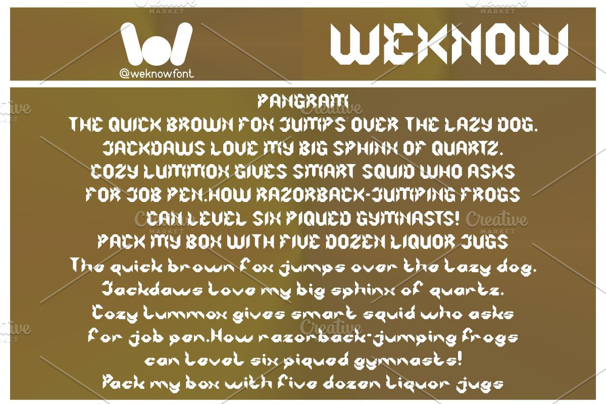Robotic System font, a Font by weknow (Photo 6 of 8)