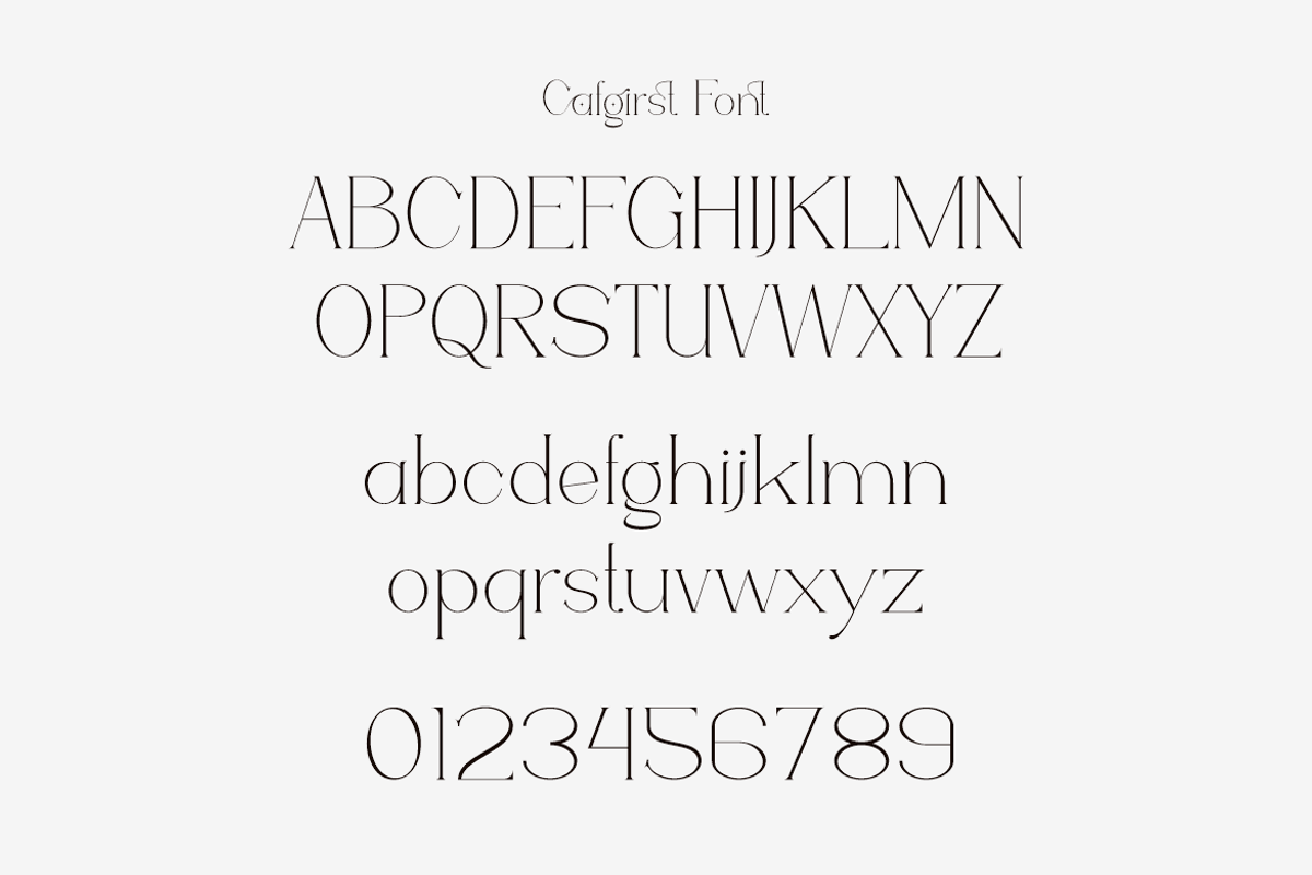 Cafgirst - Luxury Font, a Serif Font by Iqsiart Studio (Photo 7 of 16)