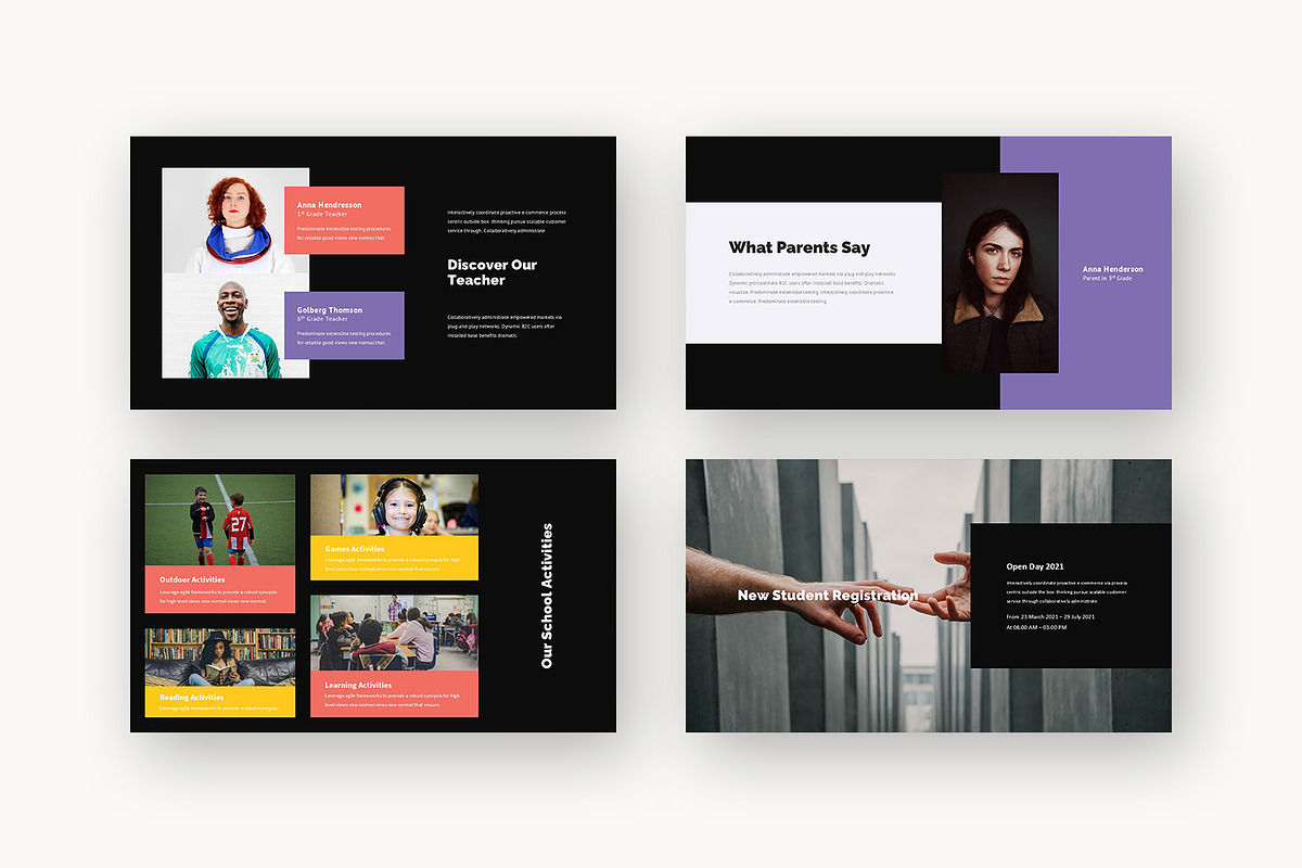 Qvio : School Promo Google Slides, a Presentation Template by Punkl Camp (Photo 11 of 16)