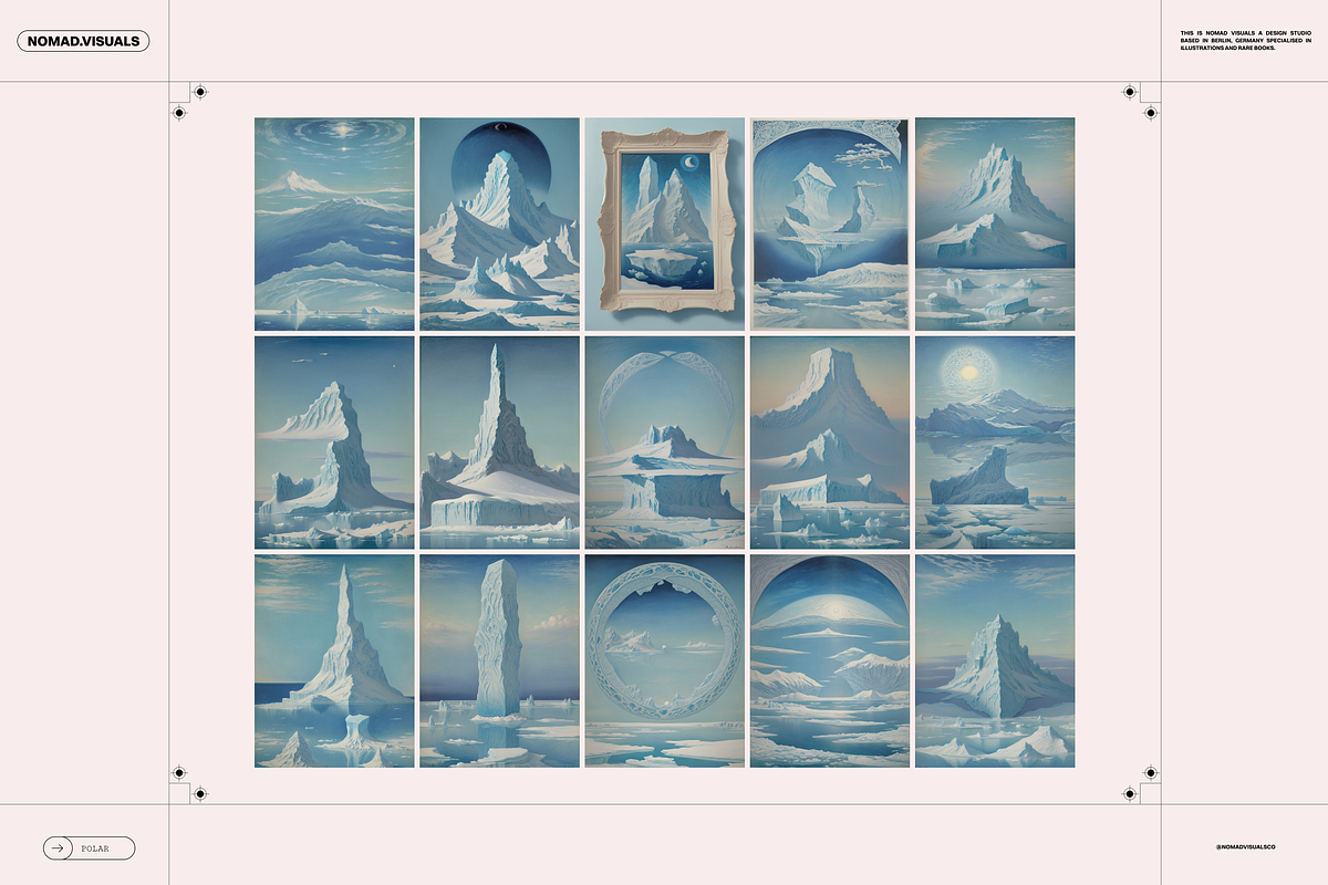 Polar Lands Illustrations, a Background Graphic by Nomad Visuals (Photo 3 of 15)