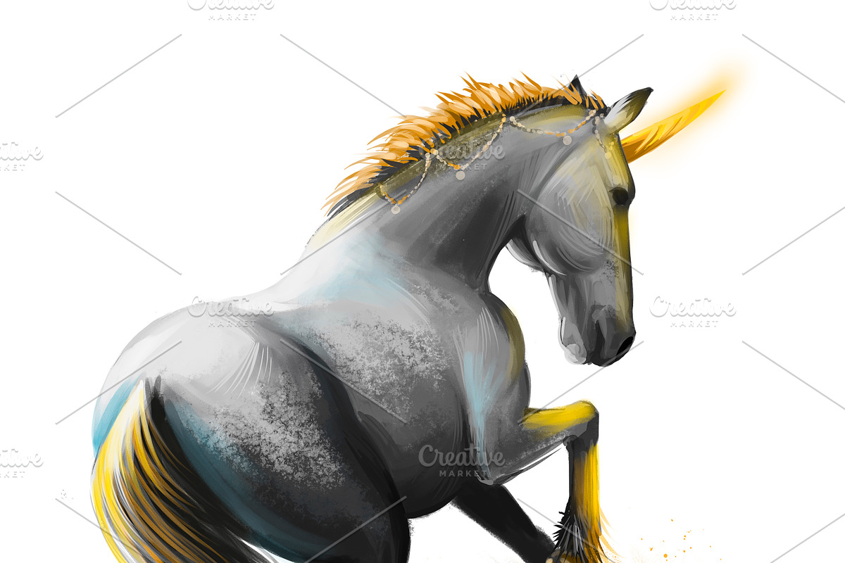 Pegasus and Unicorns 13 PSDPNG JPEG, an Animal Illustration by Dneprstock (Photo 6 of 12)