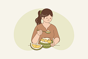 Durian Wonders Illustration, an Object Graphic by Jump Studio (Thumbnail 5 of 12)