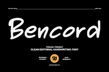 Bencord - Editorial Handwriting Font