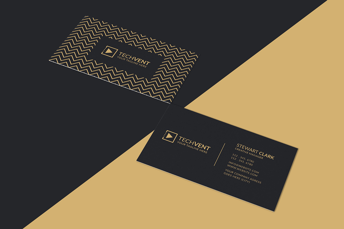 Gold Minimal Business Card, a Business Card Template by Shahjhan (Photo 4 of 5)
