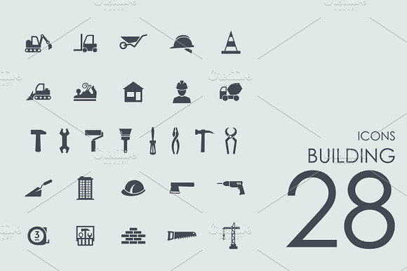 Reconstruction buildings Set preview 6