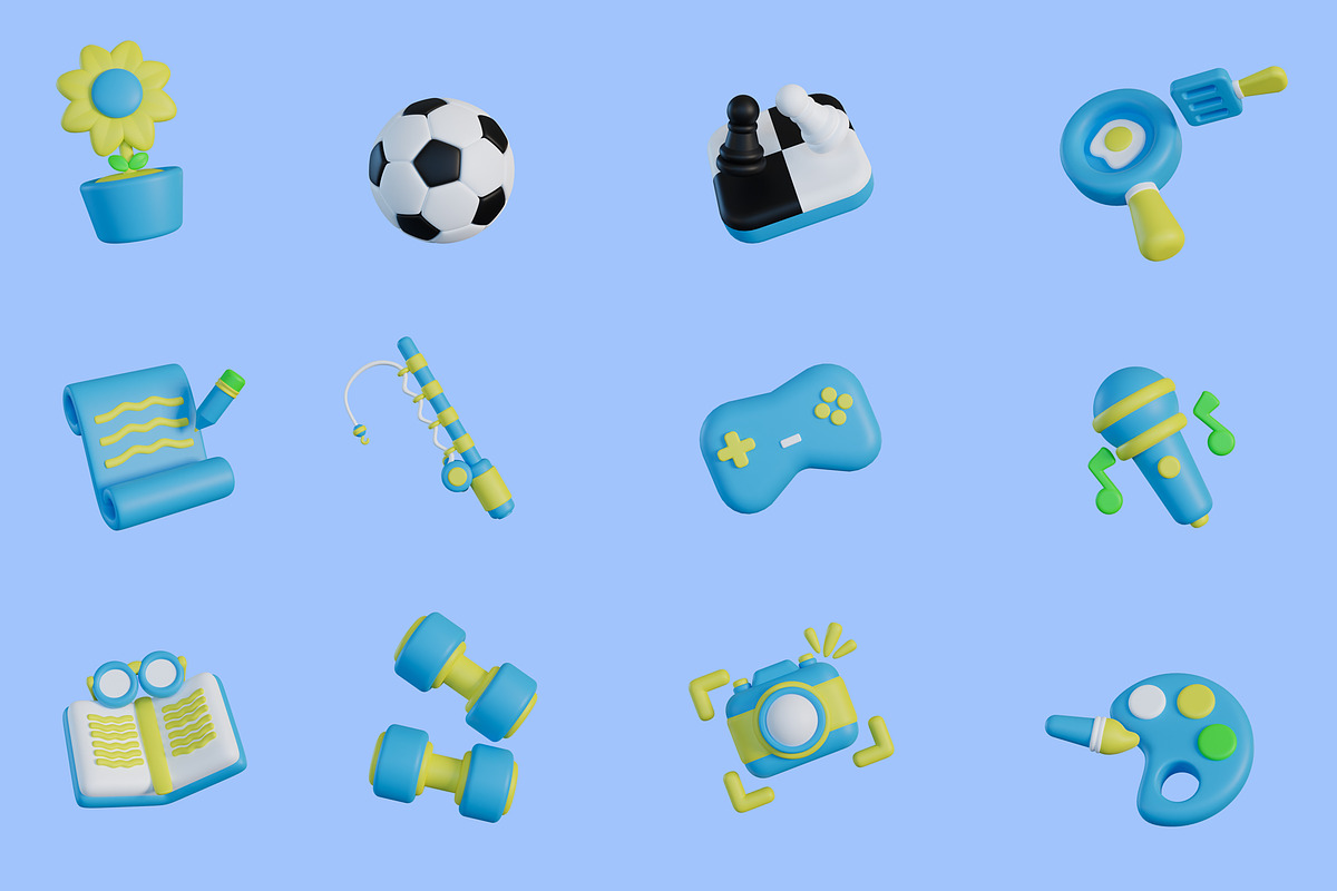3D Hobby Icon, an Object Graphic by Artnivora.Std (Photo 4 of 4)
