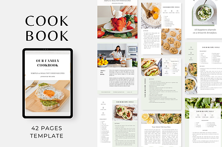 Cookbook Recipe Book Template, a Magazine Template by ShopRShop