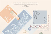 Meadow Grasses & Watercolor Stripes, an Illustration by Collection by VY (Thumbnail 2 of 11)