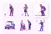 Golf Club Vector Illustration, a Duotone Icon by Vectors Market (Thumbnail 8 of 10)