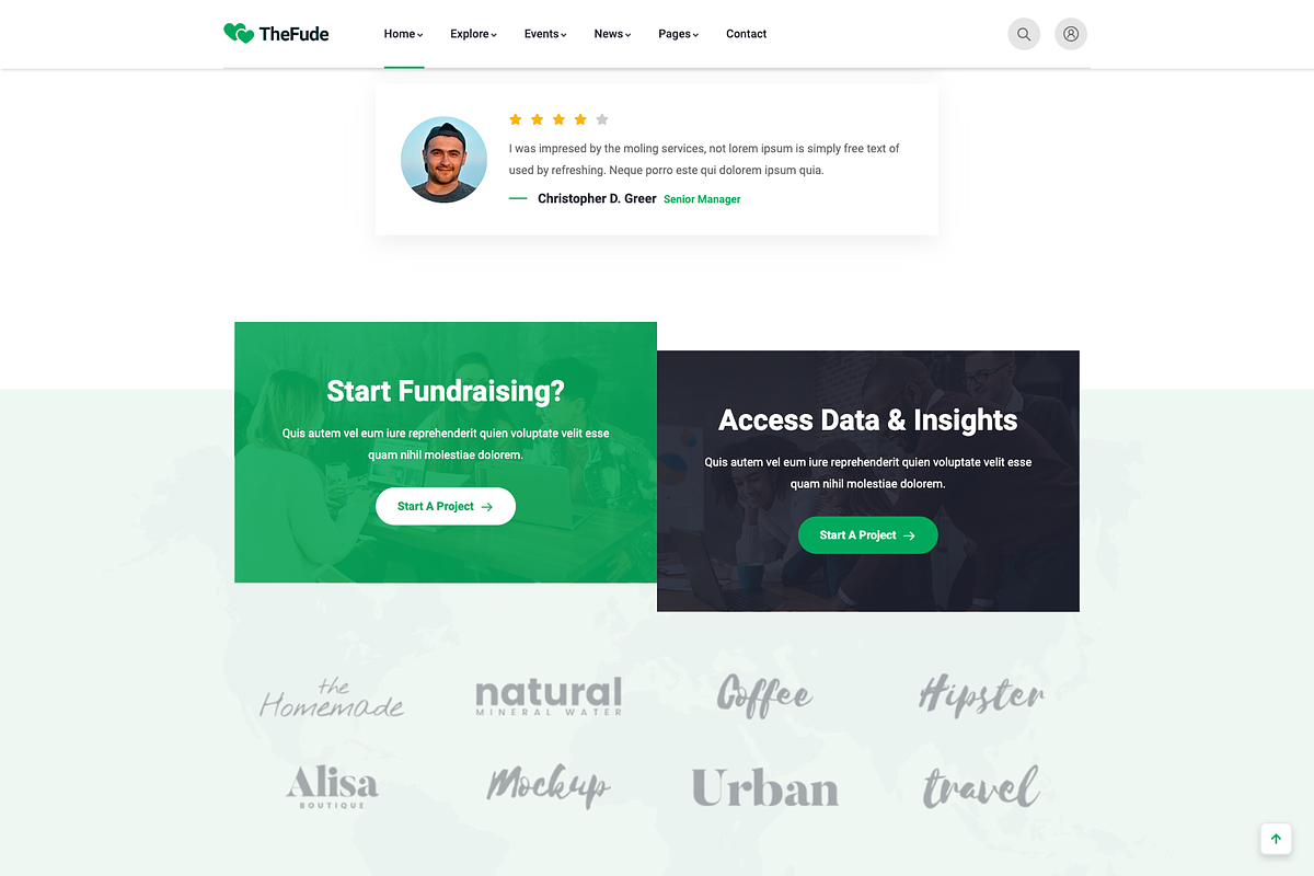 Crowdfunding & Charity WordPress, a WordPress Template by UInstrument (Photo 7 of 10)