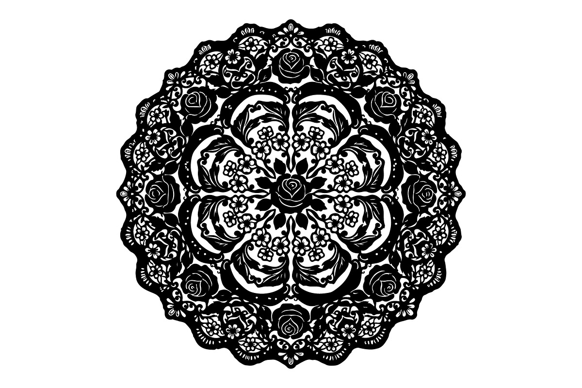 Intricate Floral Mandala Vector, an Object Graphic by Gfx_Store (Photo 16 of 16)