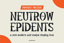 Newtrow Epidents || Display Font