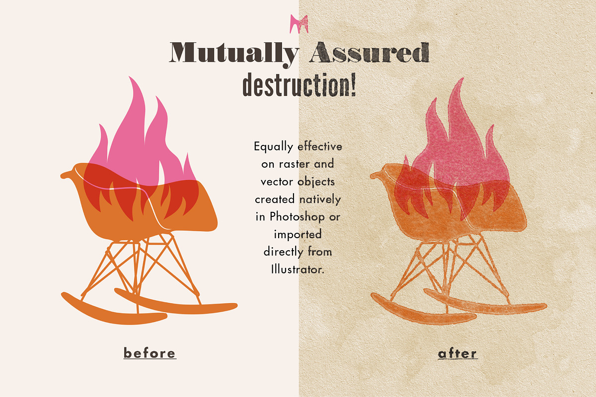 Atomica Mid-Century Print Effects, an Action Add-On by True Grit Texture Supply (Photo 7 of 11)