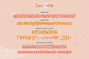 Say Hello - Cute Display Font