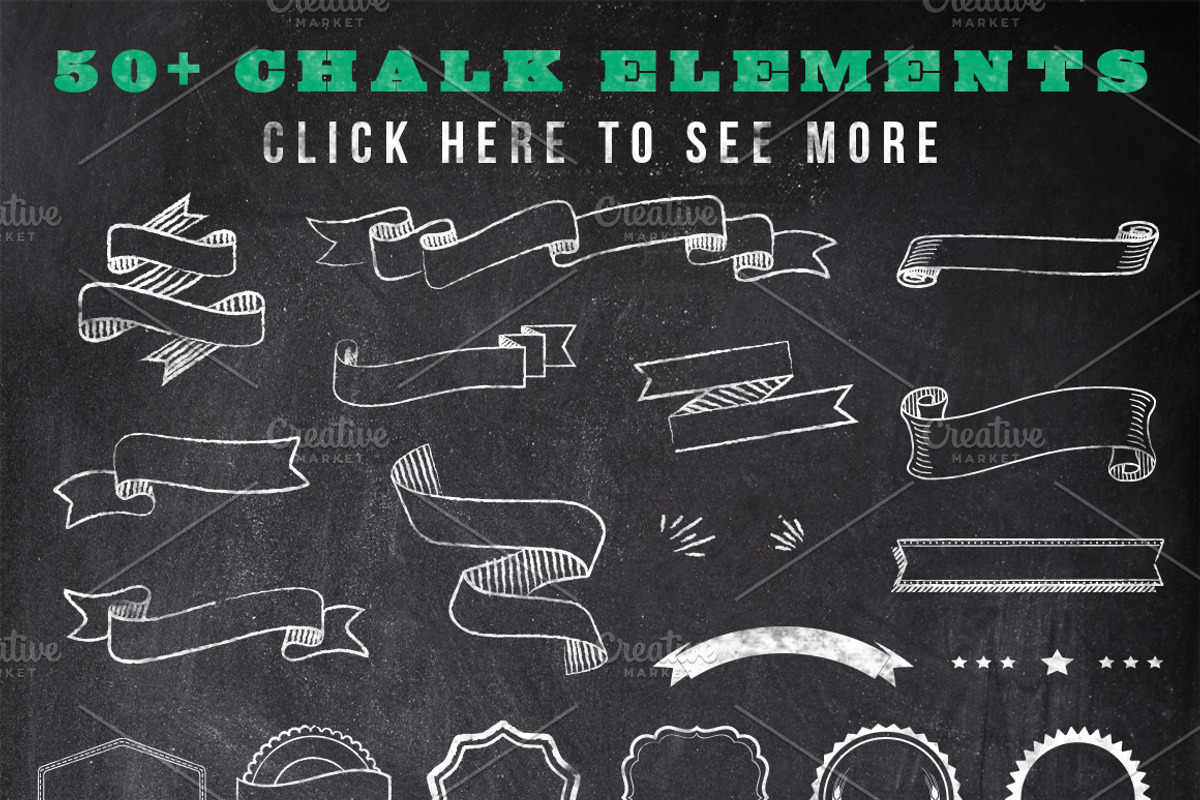 Chalk Poster Ad Creator Kit, a Flyer Template by SkyvaraSupply (Photo 3 of 6)