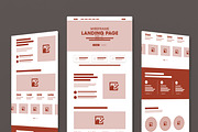 Modern Wireframe Landing Page Layout, a Wireframe Template by MightyDesign (Thumbnail 1 of 9)